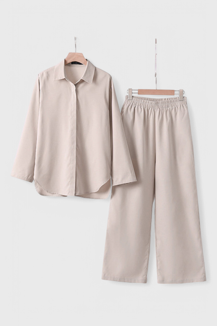 Skye Set di Due Pezzi in Cotone e Lino