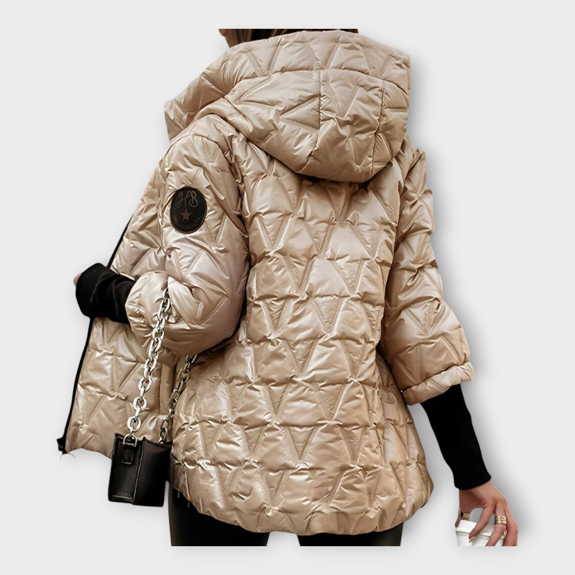 Giacca Trapuntata Elegante con Cappuccio