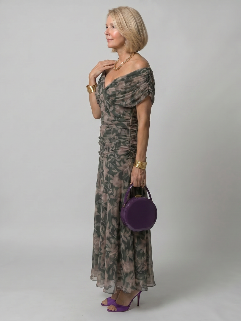 Calen | Vestito Midi Off Shoulder