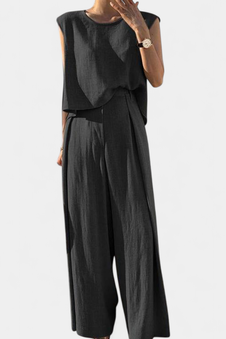 Lauren Set di Due Pezzi con Pantaloni Larghi