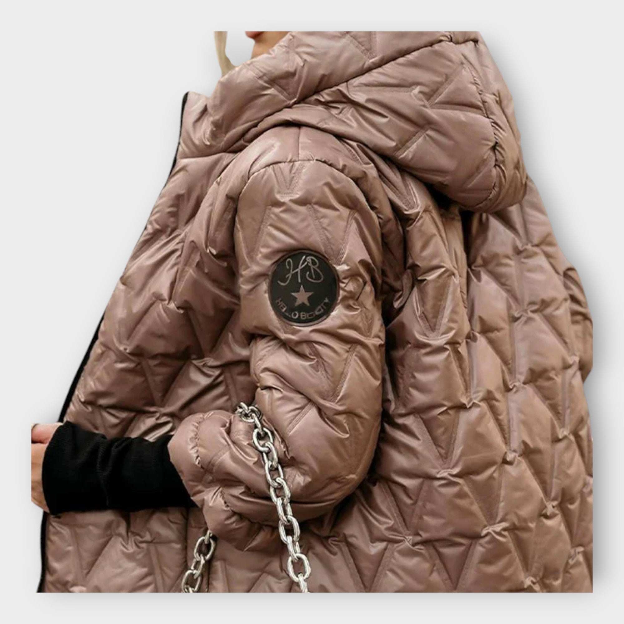 Giacca Trapuntata Elegante con Cappuccio