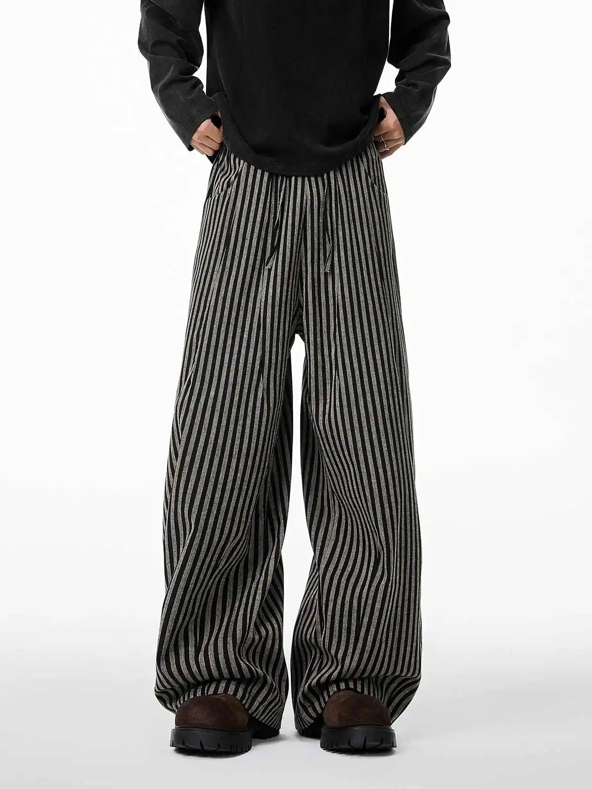 Kuro - Pantaloni Baggy a Righe