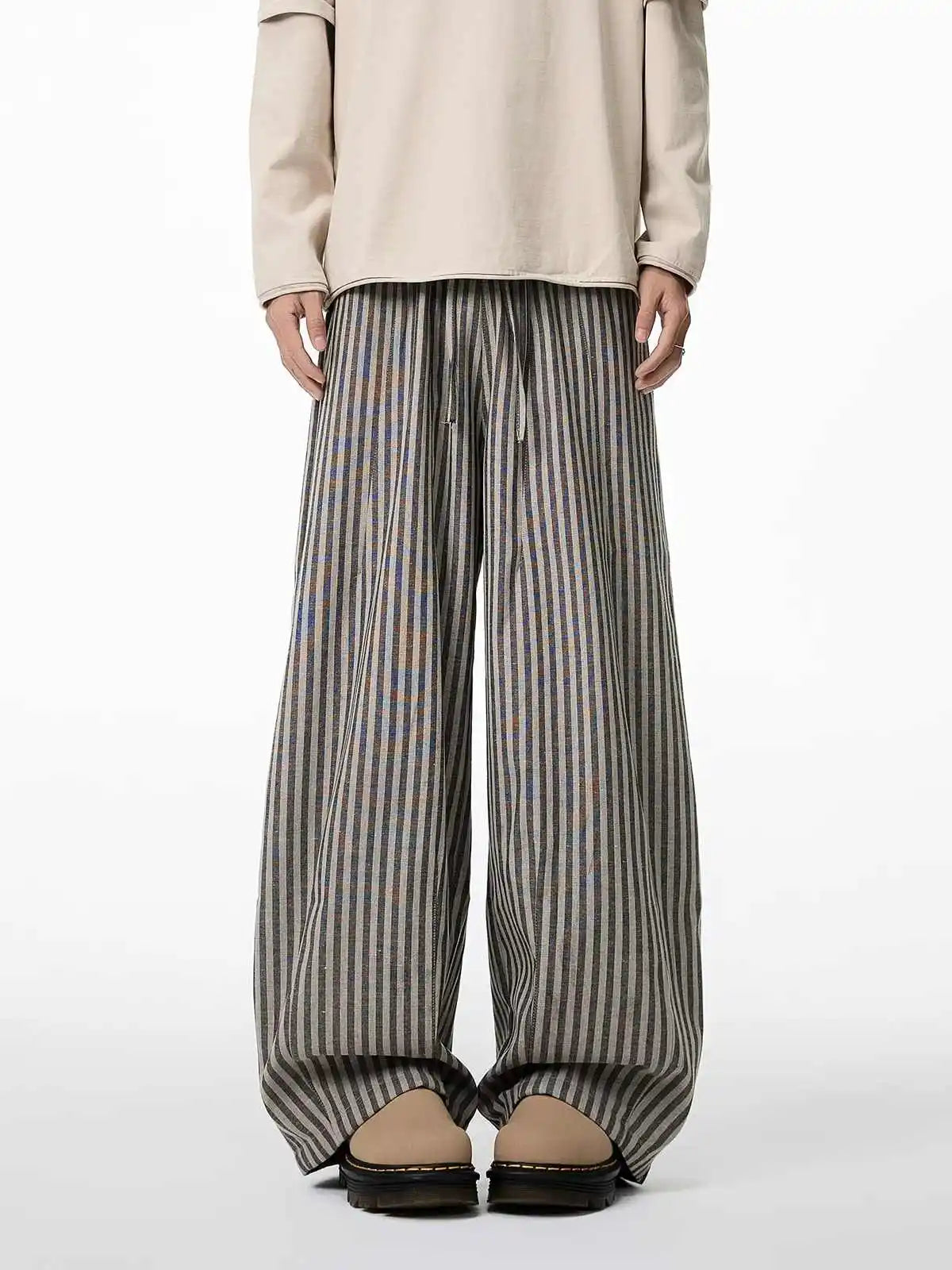 Kuro - Pantaloni Baggy a Righe