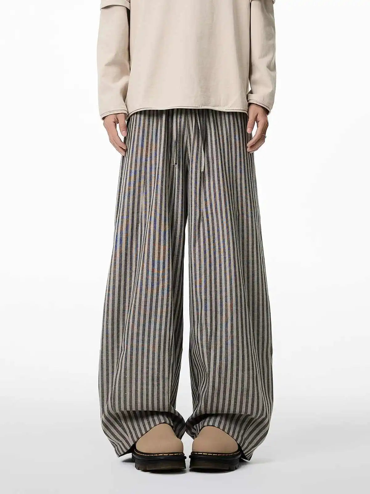 Kuro - Pantaloni Baggy a Righe