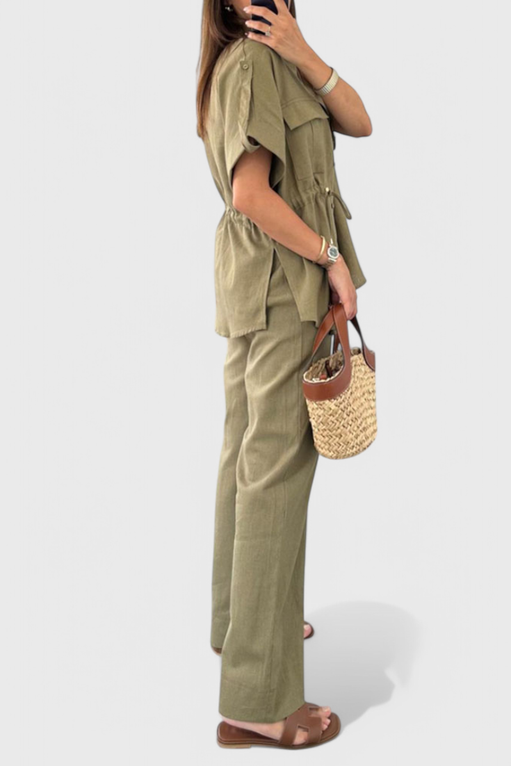 Lani Set Relax con Camicia e Pantaloni