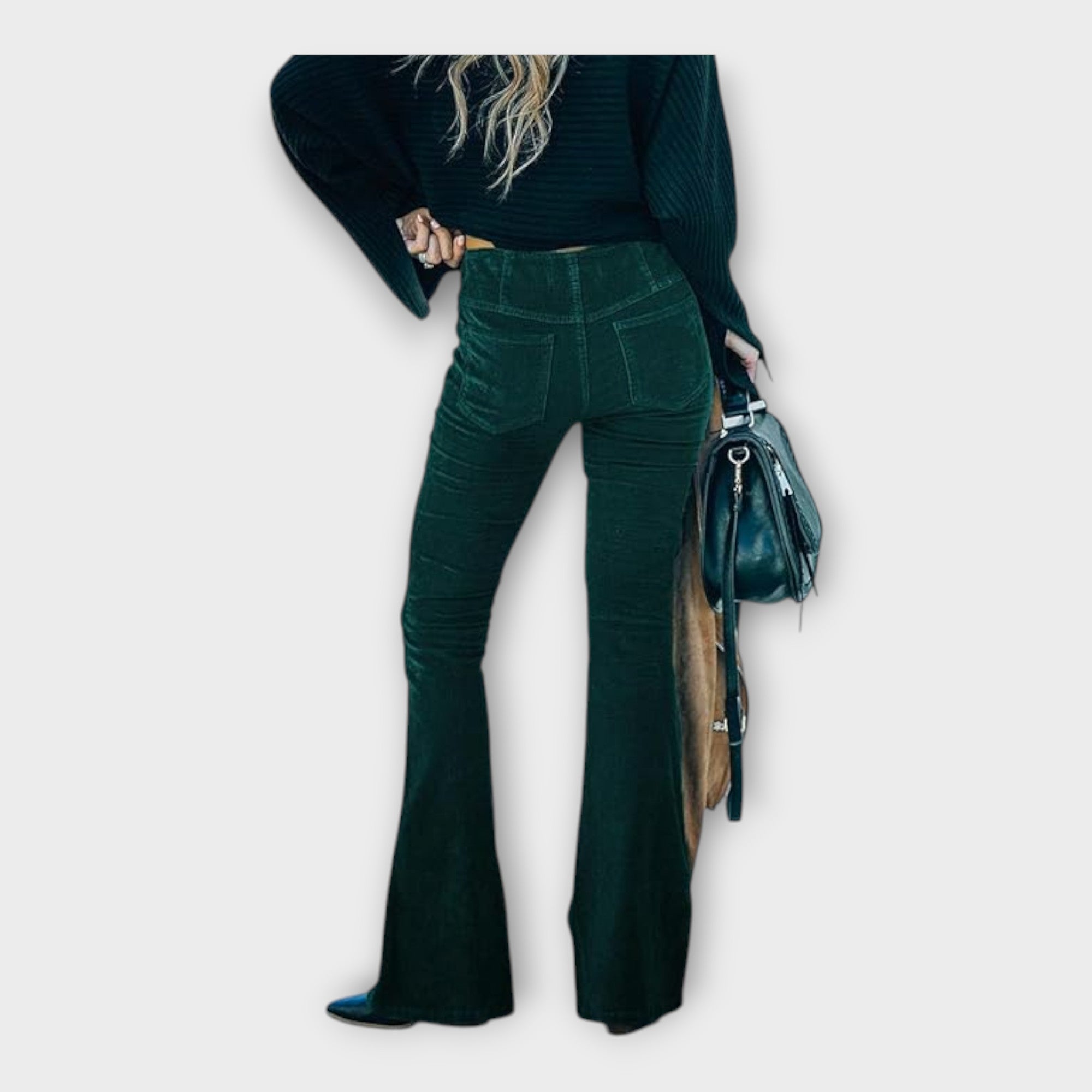 Pantaloni Eleganti con Vestibilità a Campana