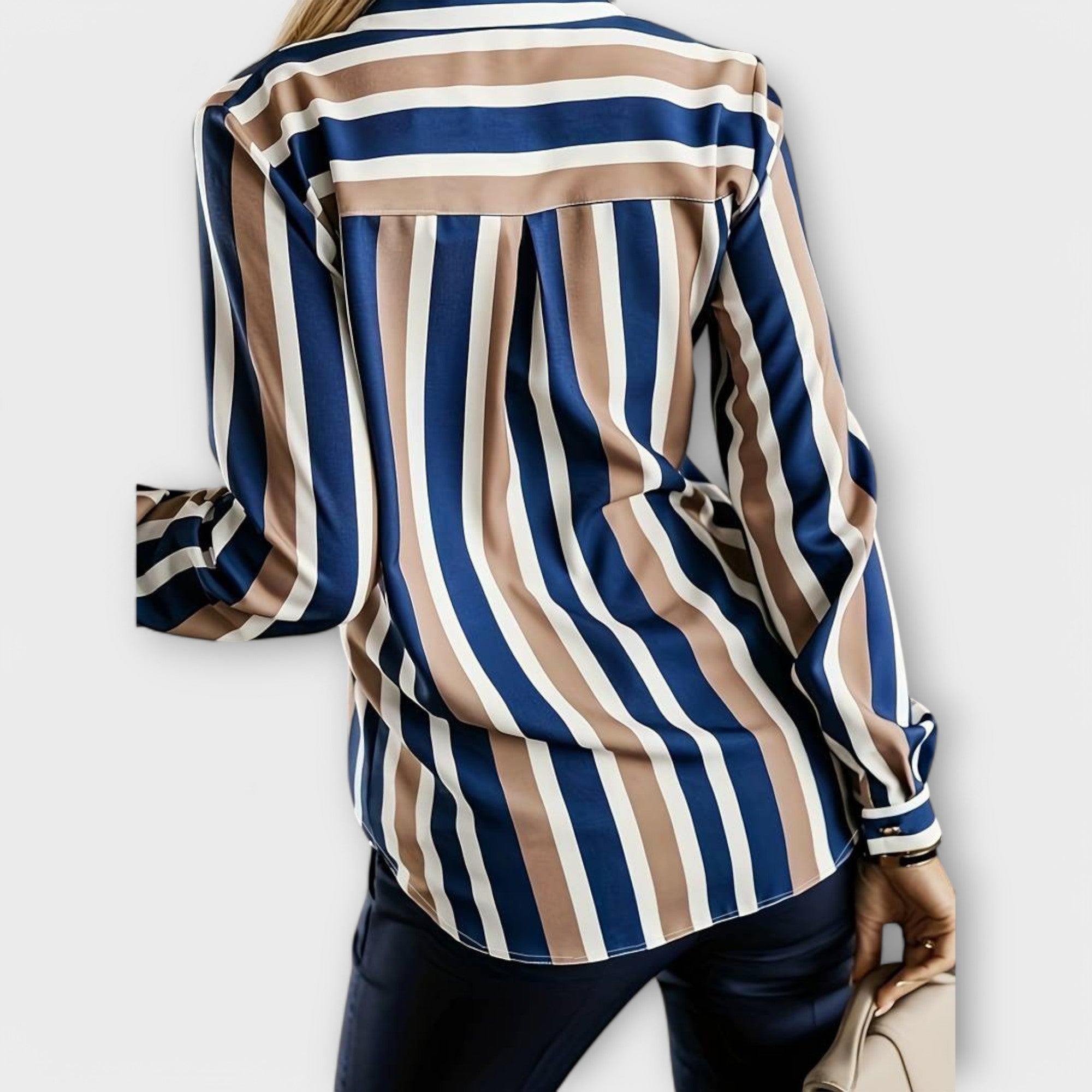 Emily - blusa casual e tranquilla a righe