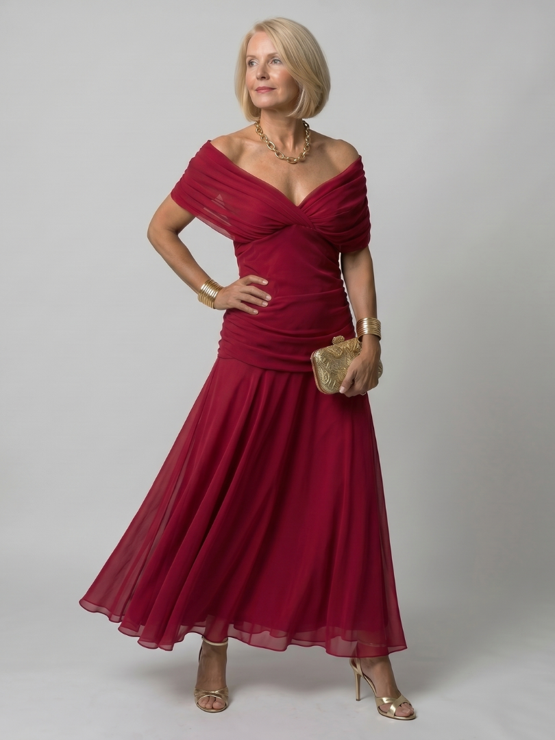 Calen | Vestito Midi Off Shoulder