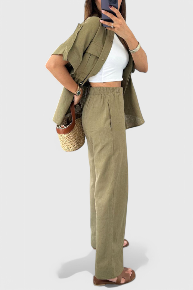 Lani Set Relax con Camicia e Pantaloni