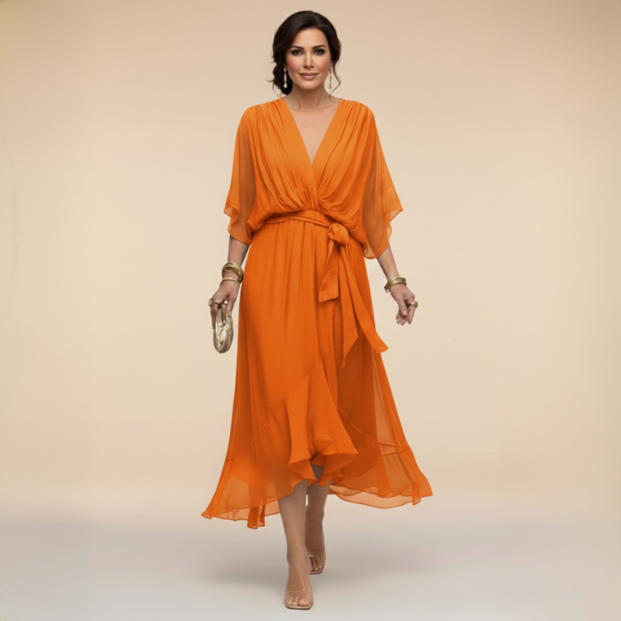 MONICA | Vestito chiffon