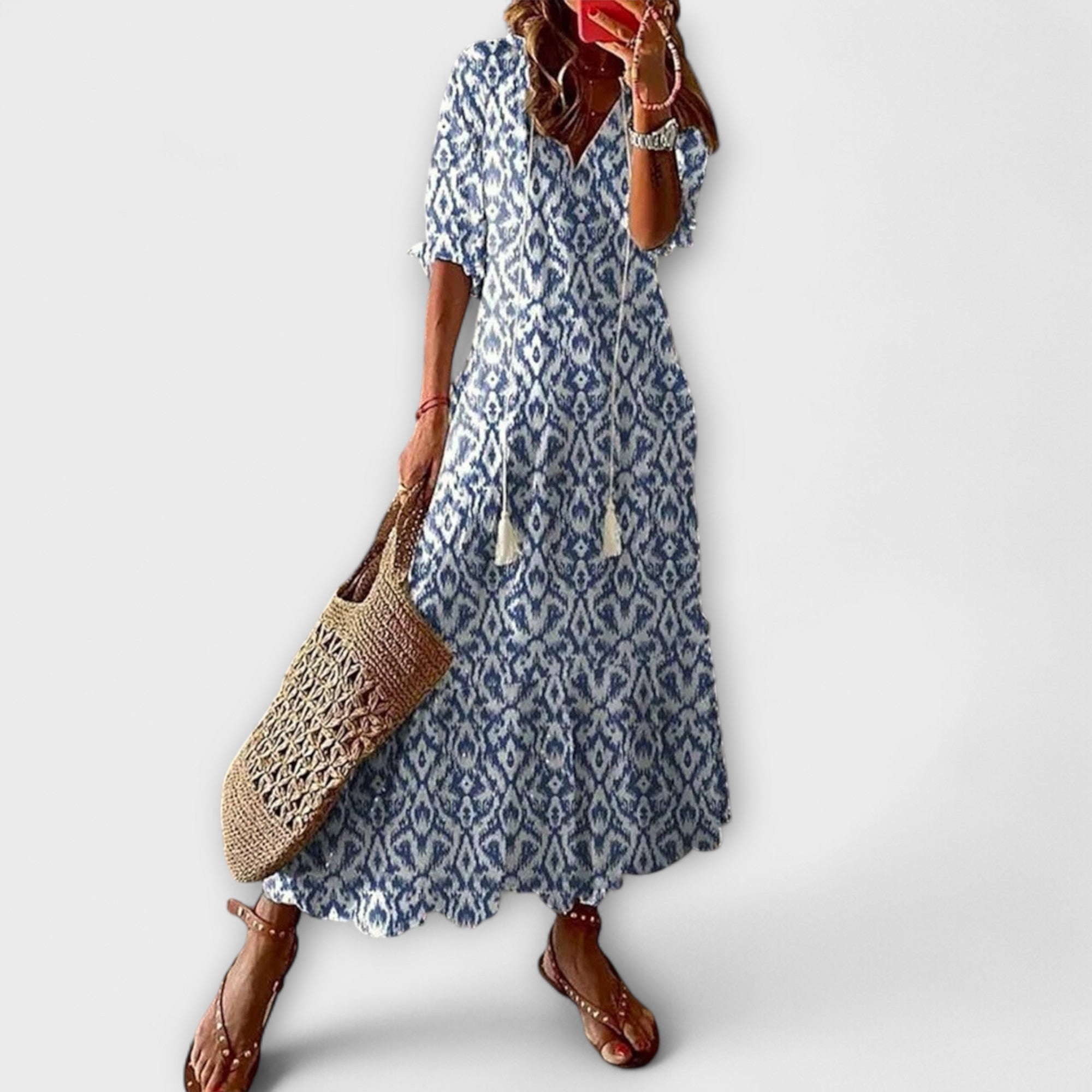 Anna — Abito Estivo Bohemien con Silhouette Fluida
