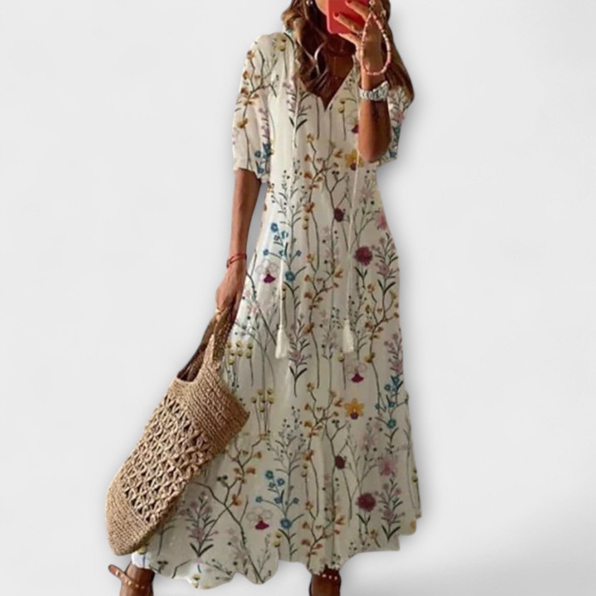 Anna — Abito Estivo Bohemien con Silhouette Fluida