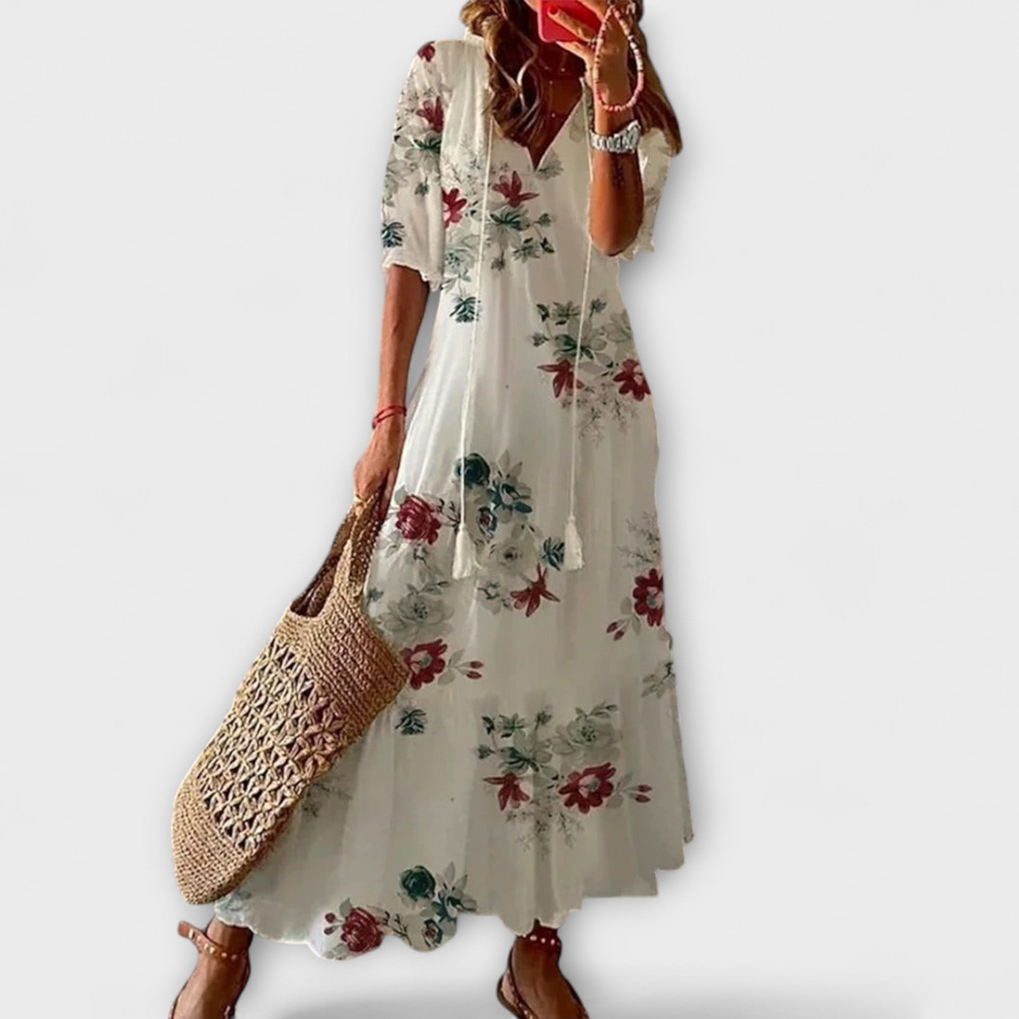 Anna — Abito Estivo Bohemien con Silhouette Fluida