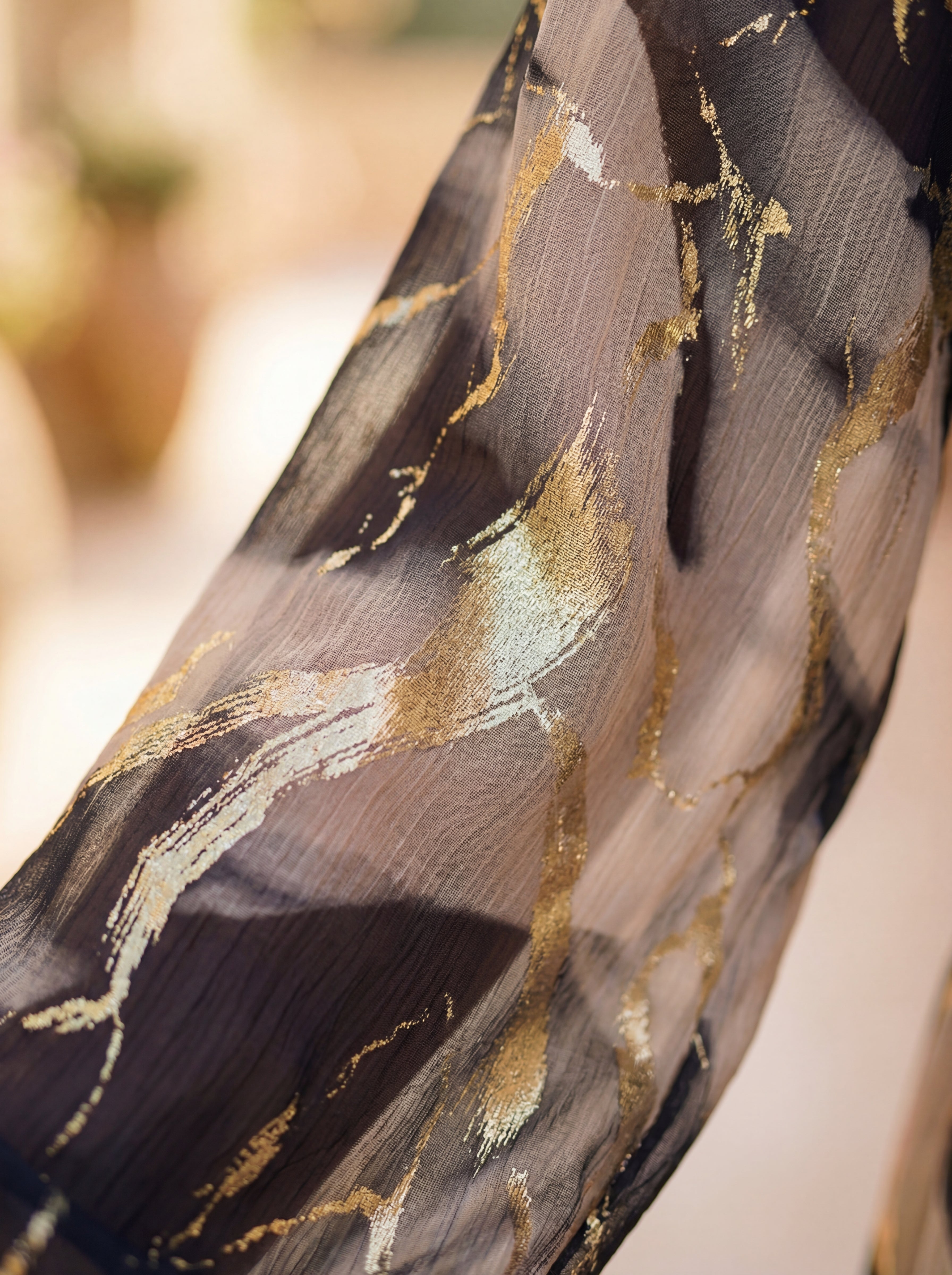 Vestito in Chiffon Stampato