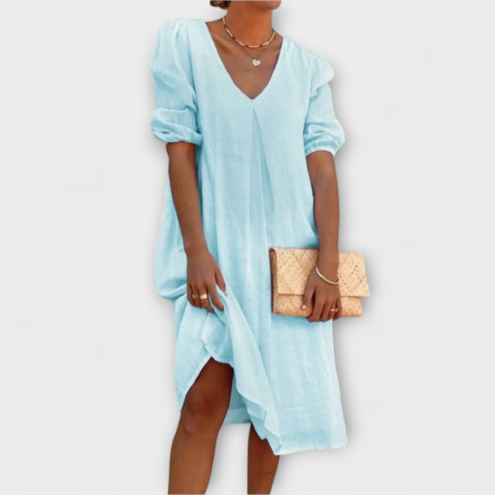 Fanny — Abito Estivo Elegante con Dettagli in Maglia