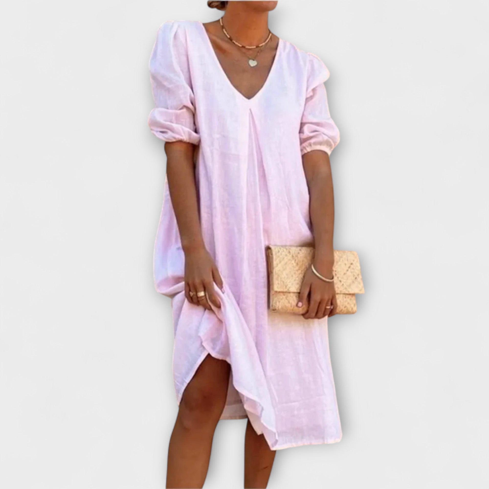 Fanny — Abito Estivo Elegante con Dettagli in Maglia