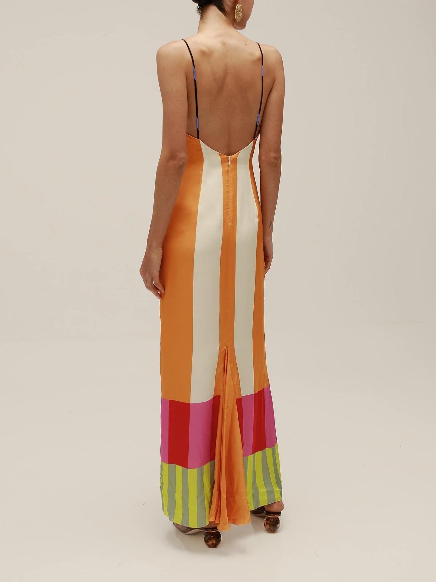 Paloma | Abito Maxi Multicolore con Righe