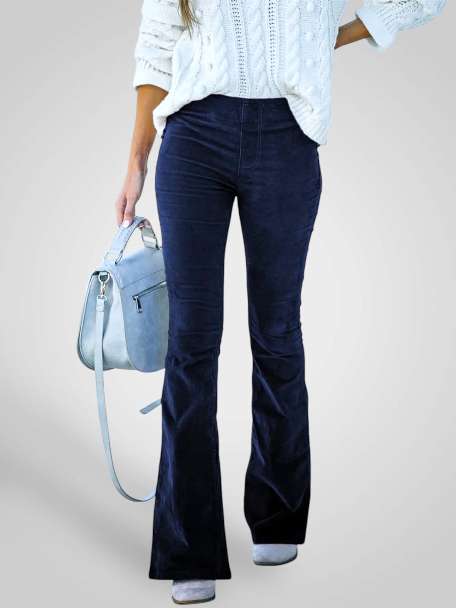 Nenda | Pantaloni Flare a Vita Alta - Fit Stretch