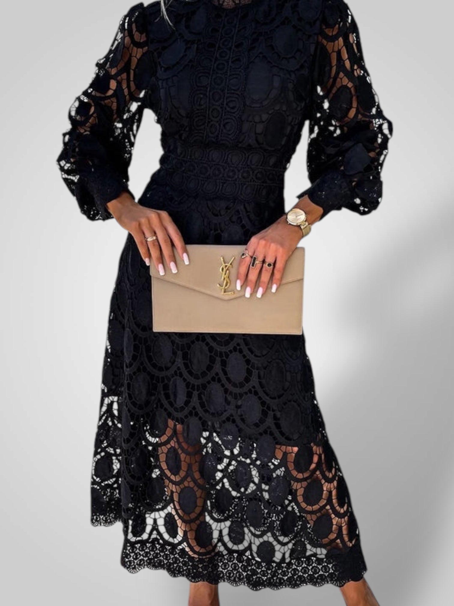 Patrizia | Abito Modesto con Pizzo