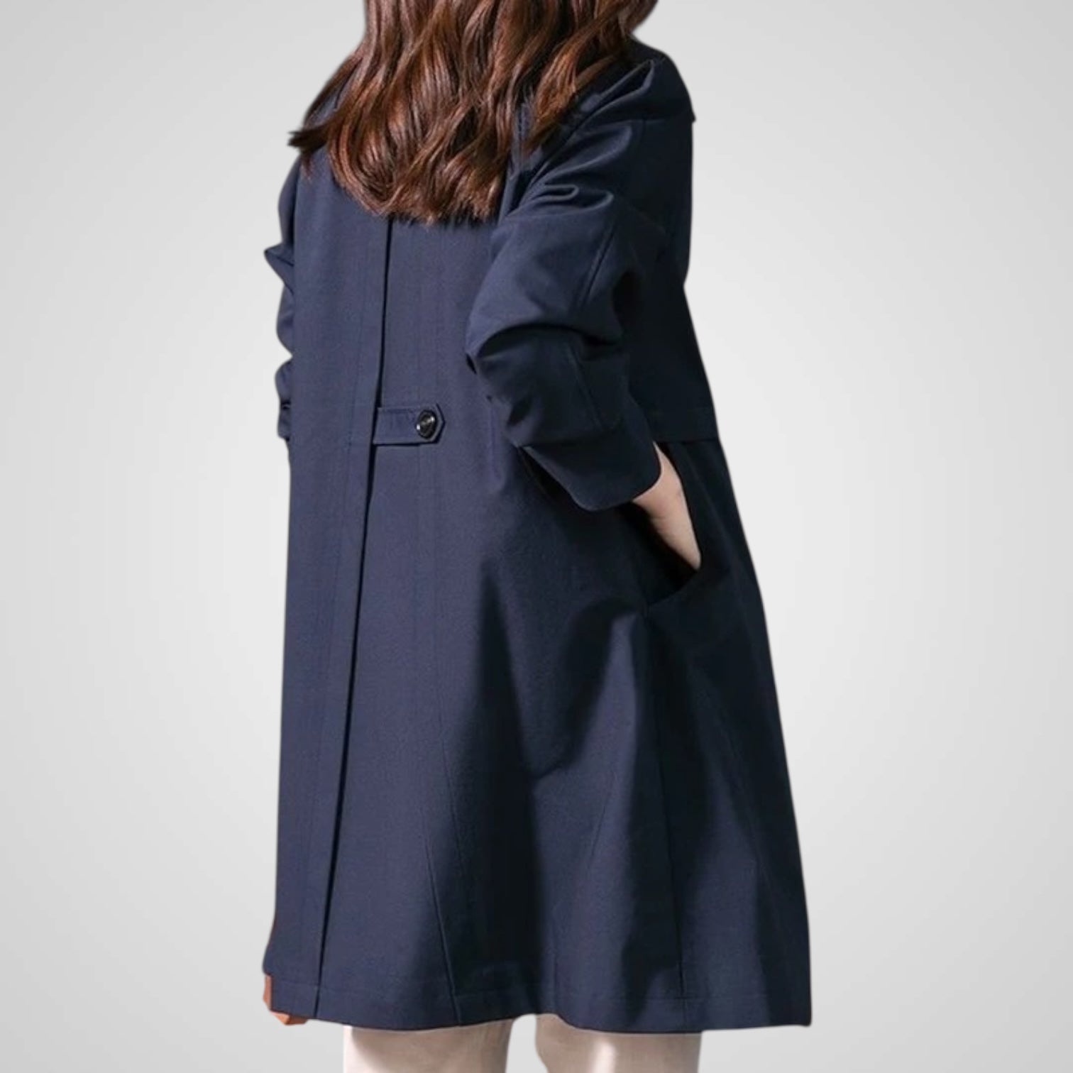 Elise | Elegante Trench Corto con Un Bottone per Donne