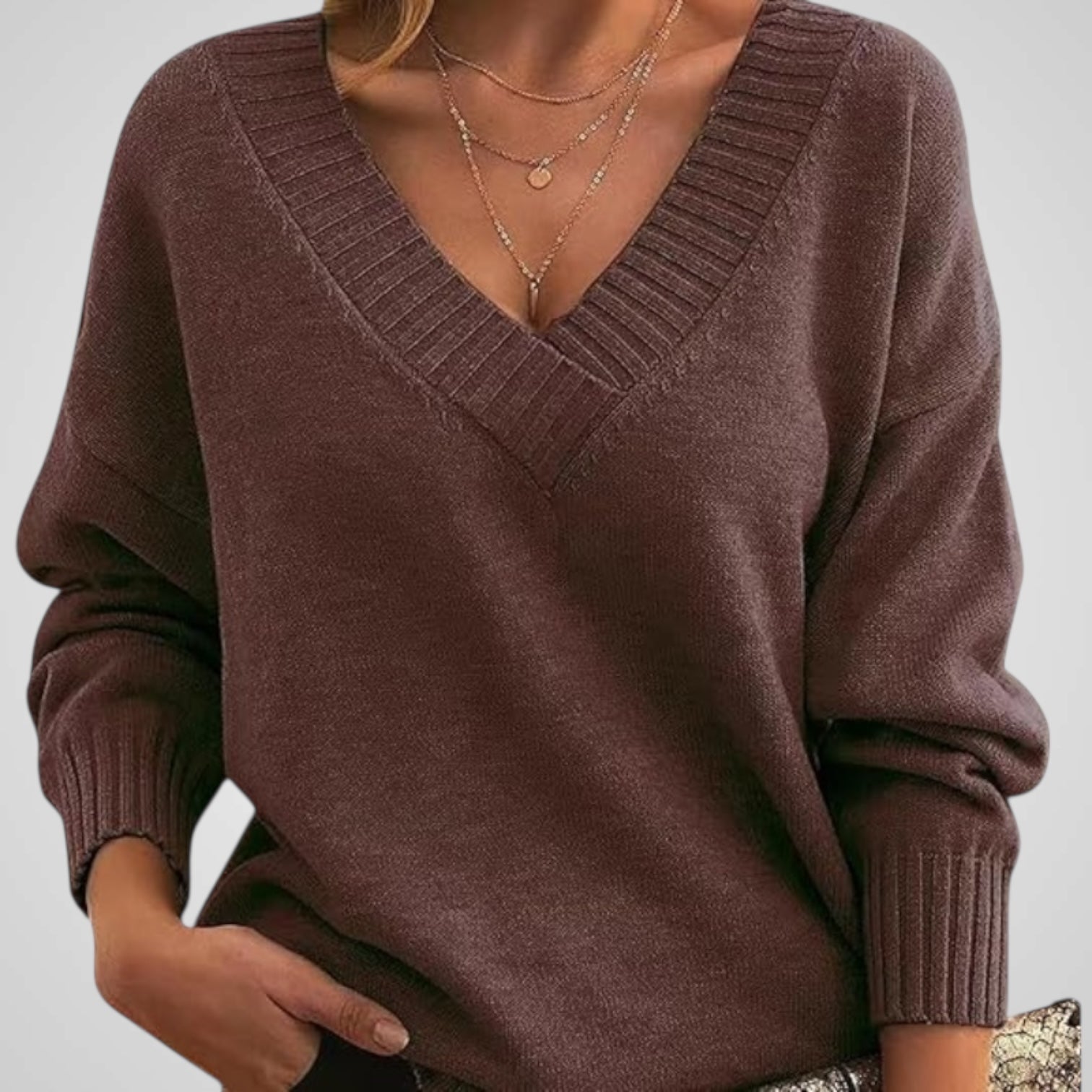 Anni | Maglione in Cashmere a V Collo Scollo
