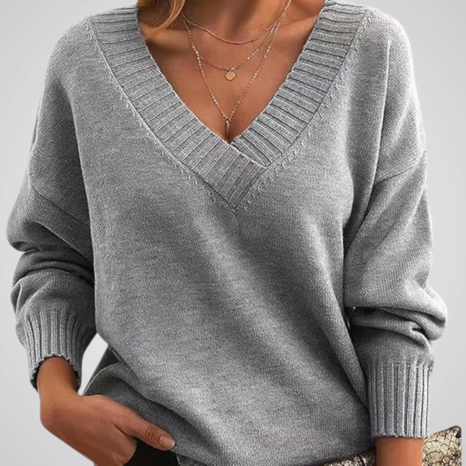 Anni | Maglione in Cashmere a V Collo Scollo