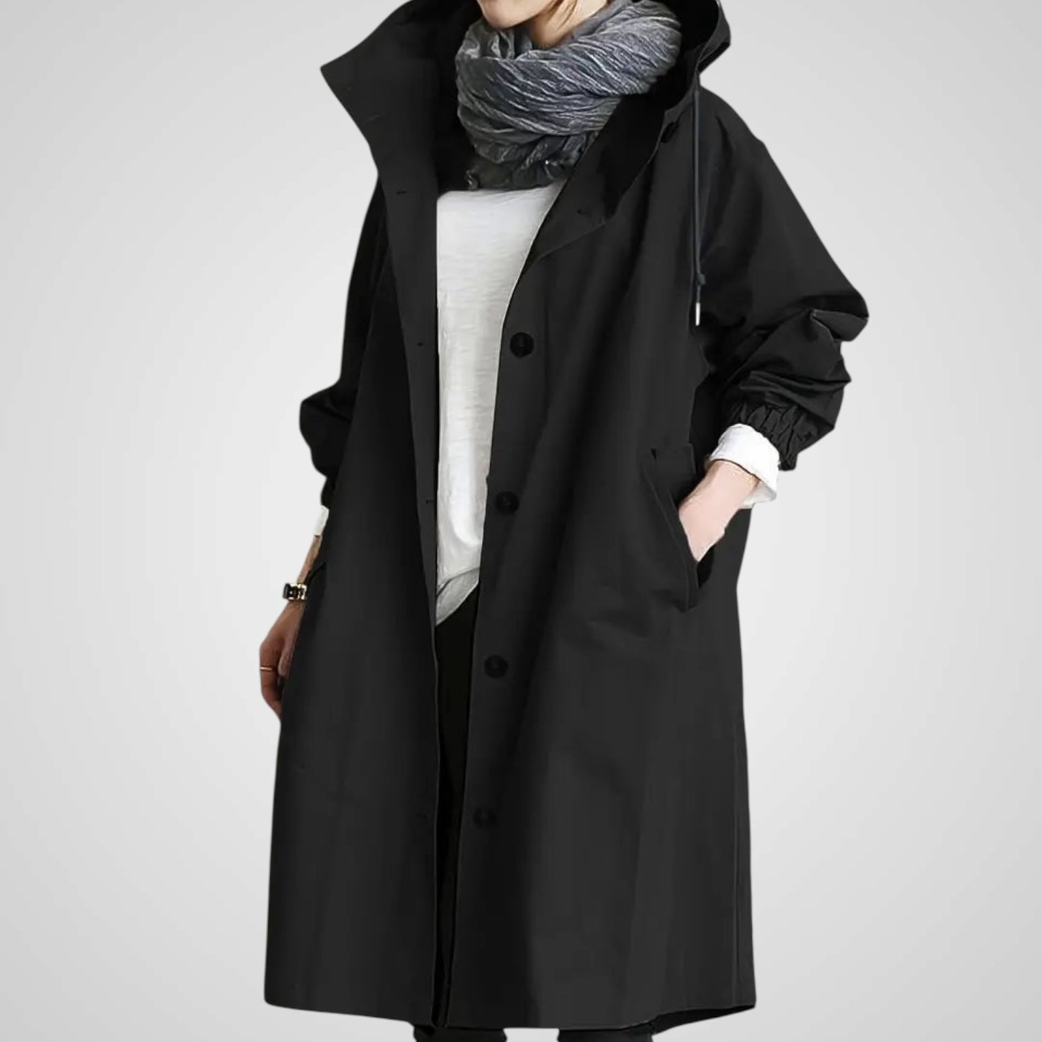 Vani | Giacca Impermeabile Elegante con Cappuccio