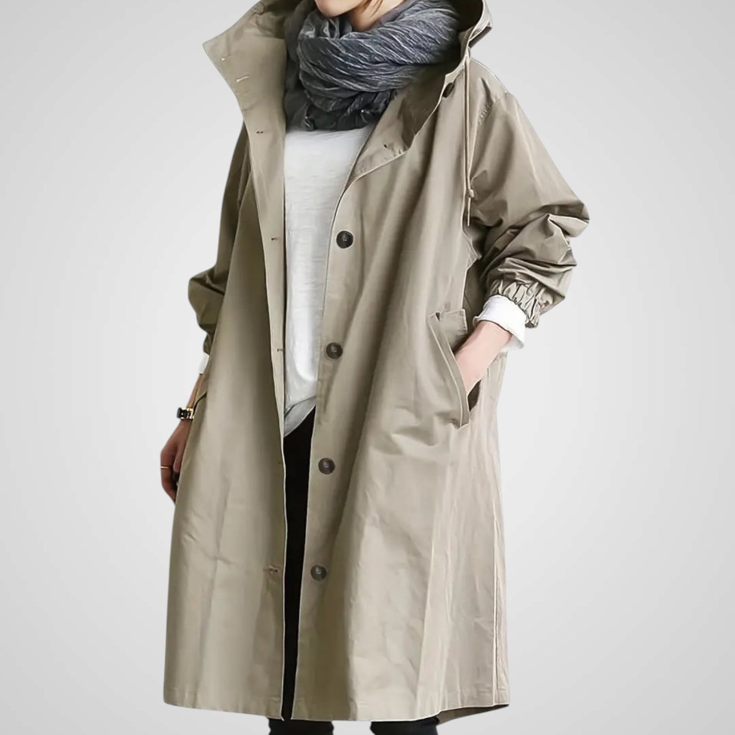 Vani | Giacca Impermeabile Elegante con Cappuccio