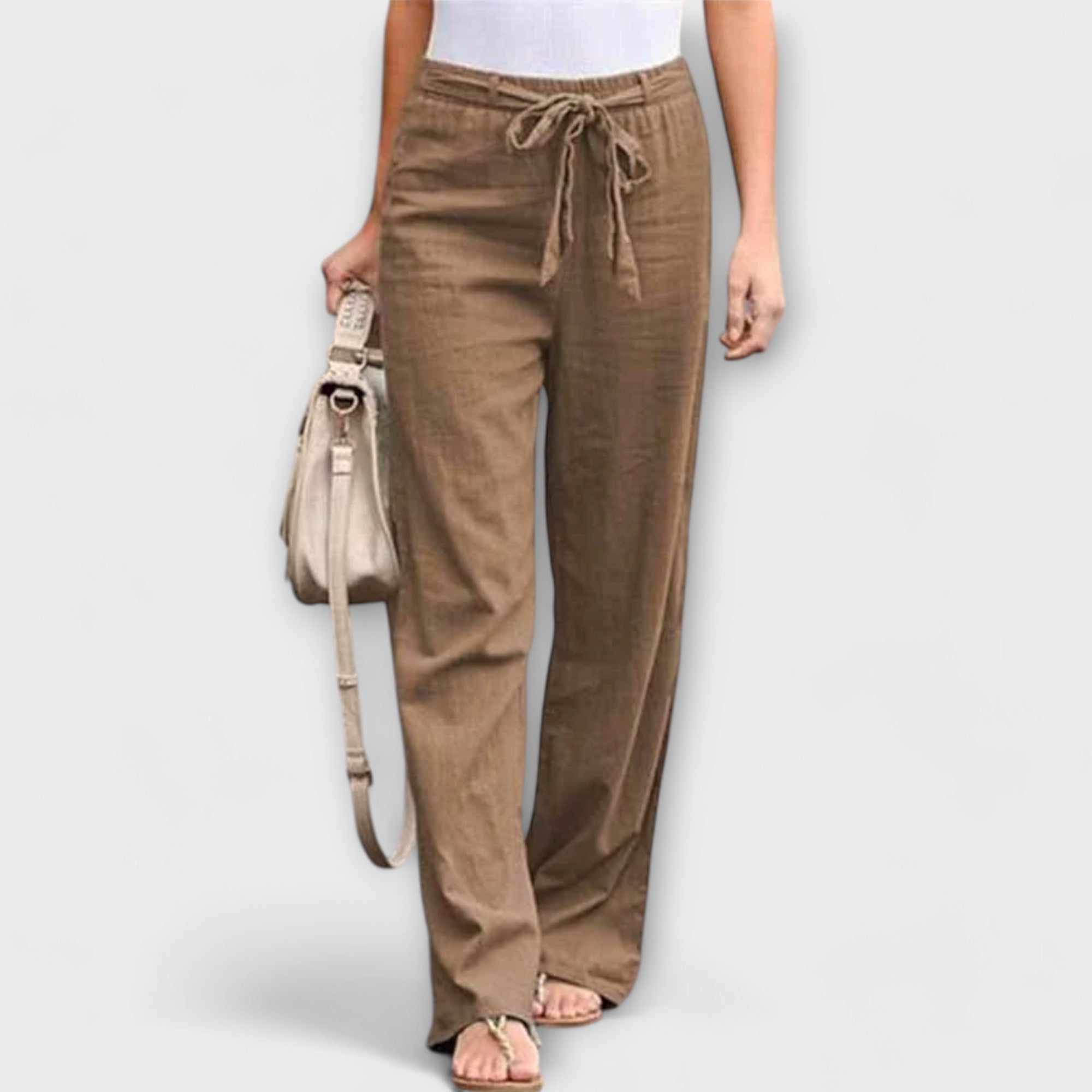 Loreen - Pantaloni leggeri in lino