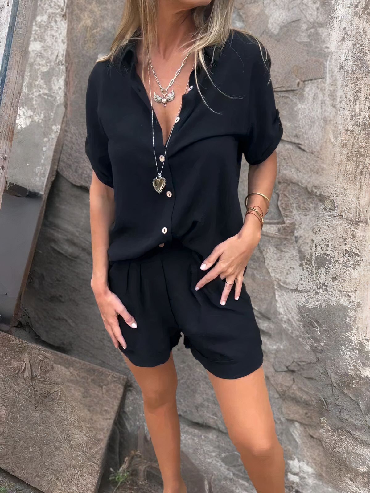 Marlea | Set Casual con Shorts e Maglietta