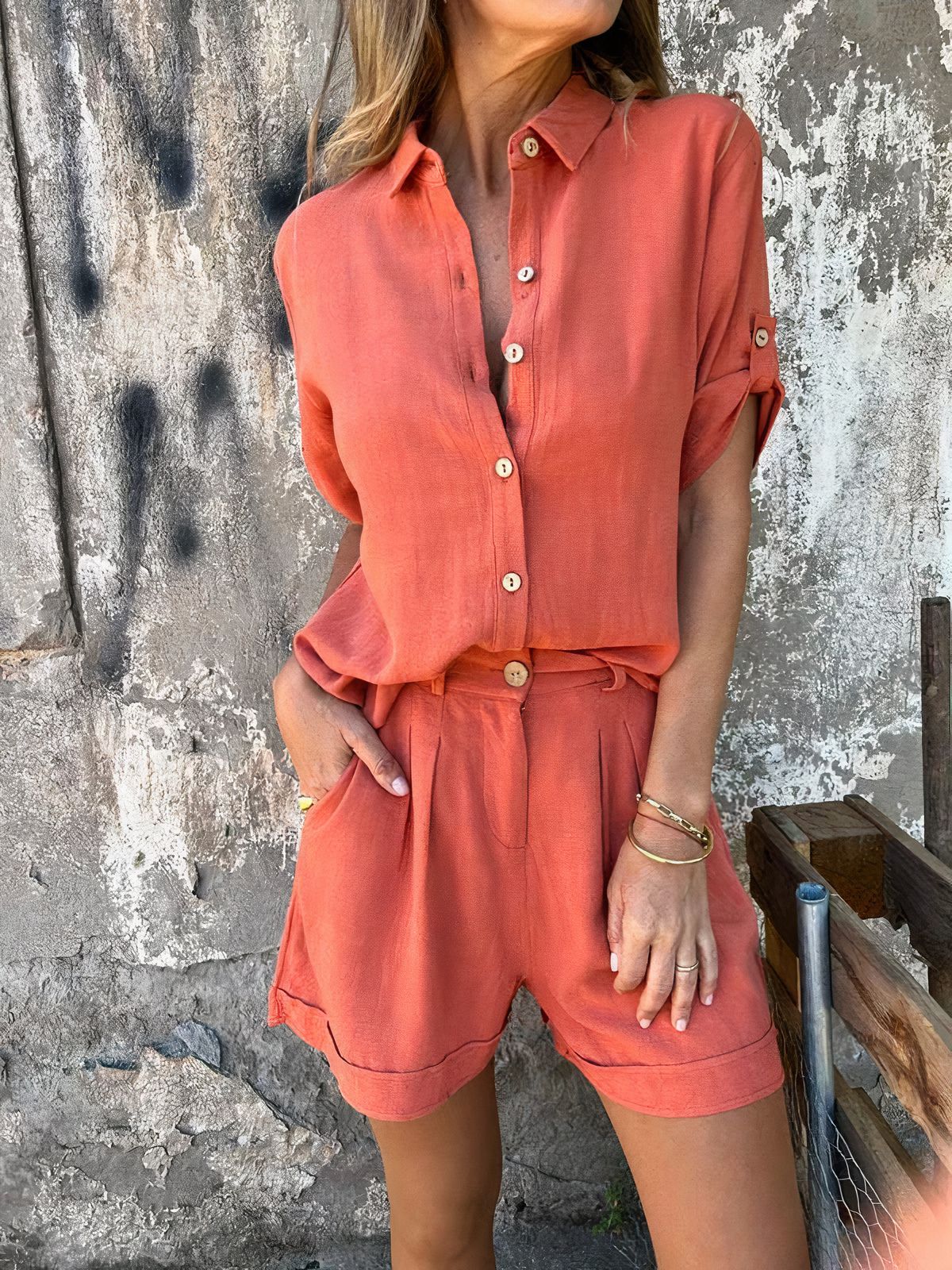 Marlea | Set Casual con Shorts e Maglietta