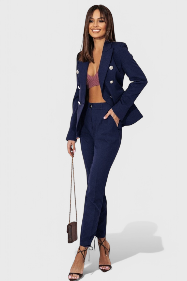 Rosalin Elegante Set con Blazer e Pantaloni