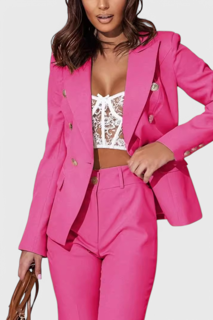 Rosalin Elegante Set con Blazer e Pantaloni