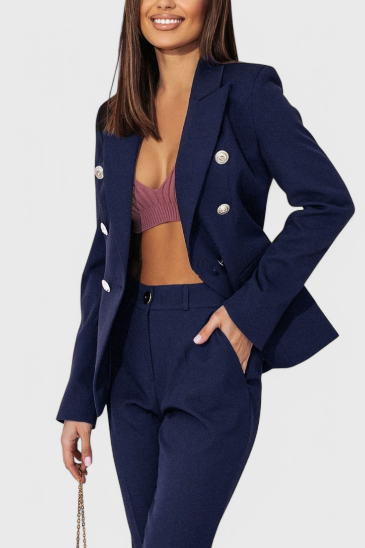 Rosalin Elegante Set con Blazer e Pantaloni