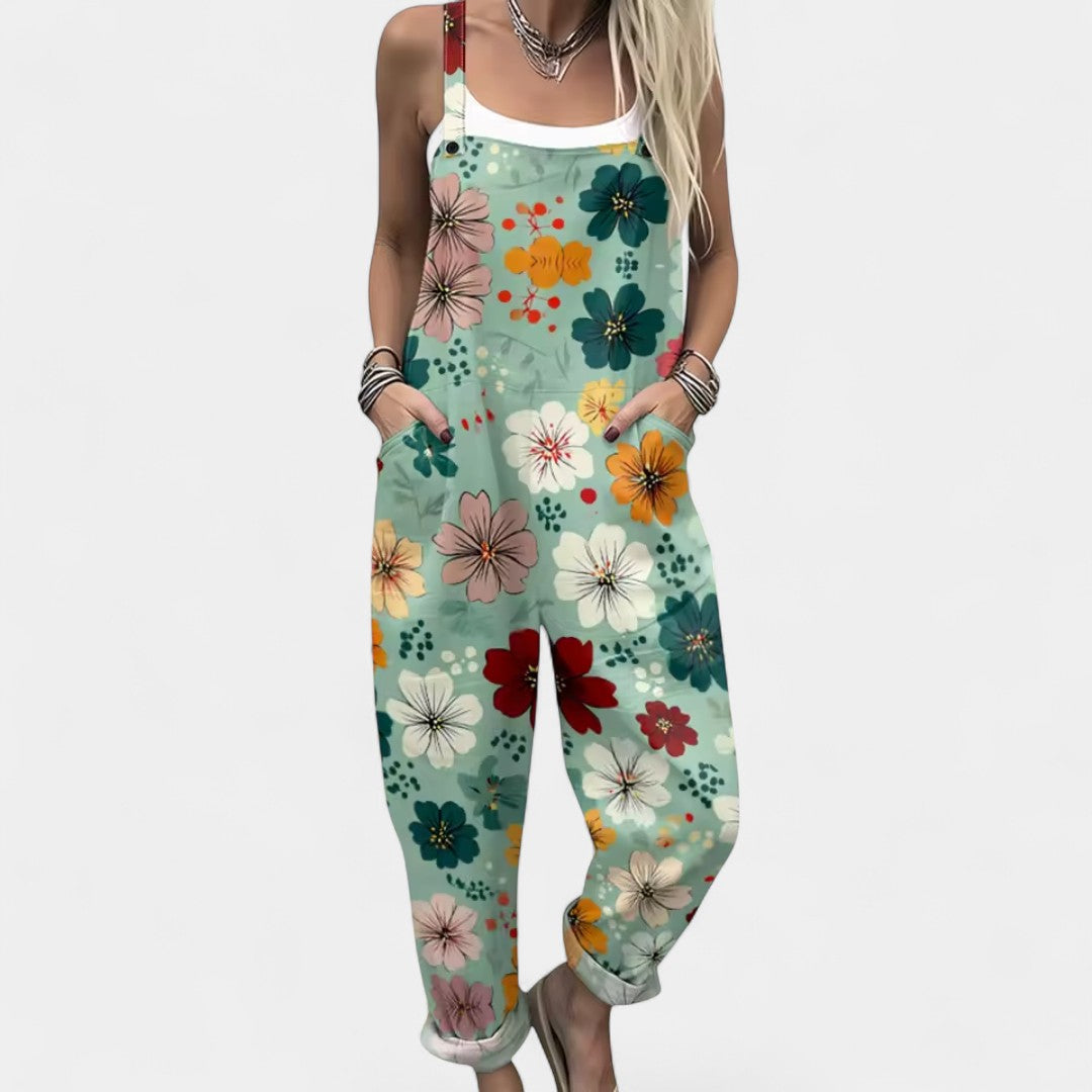Dionysoula - Tuta leggera con motivo floreale multicolore