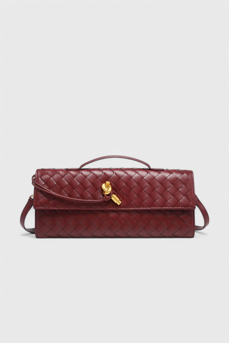 Melanie Clutch con Dettaglio Oro a Nastro