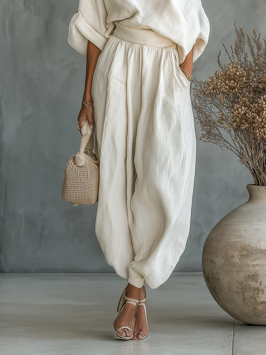 Eleonora | Set elegante di due pezzi con spalla scoperta