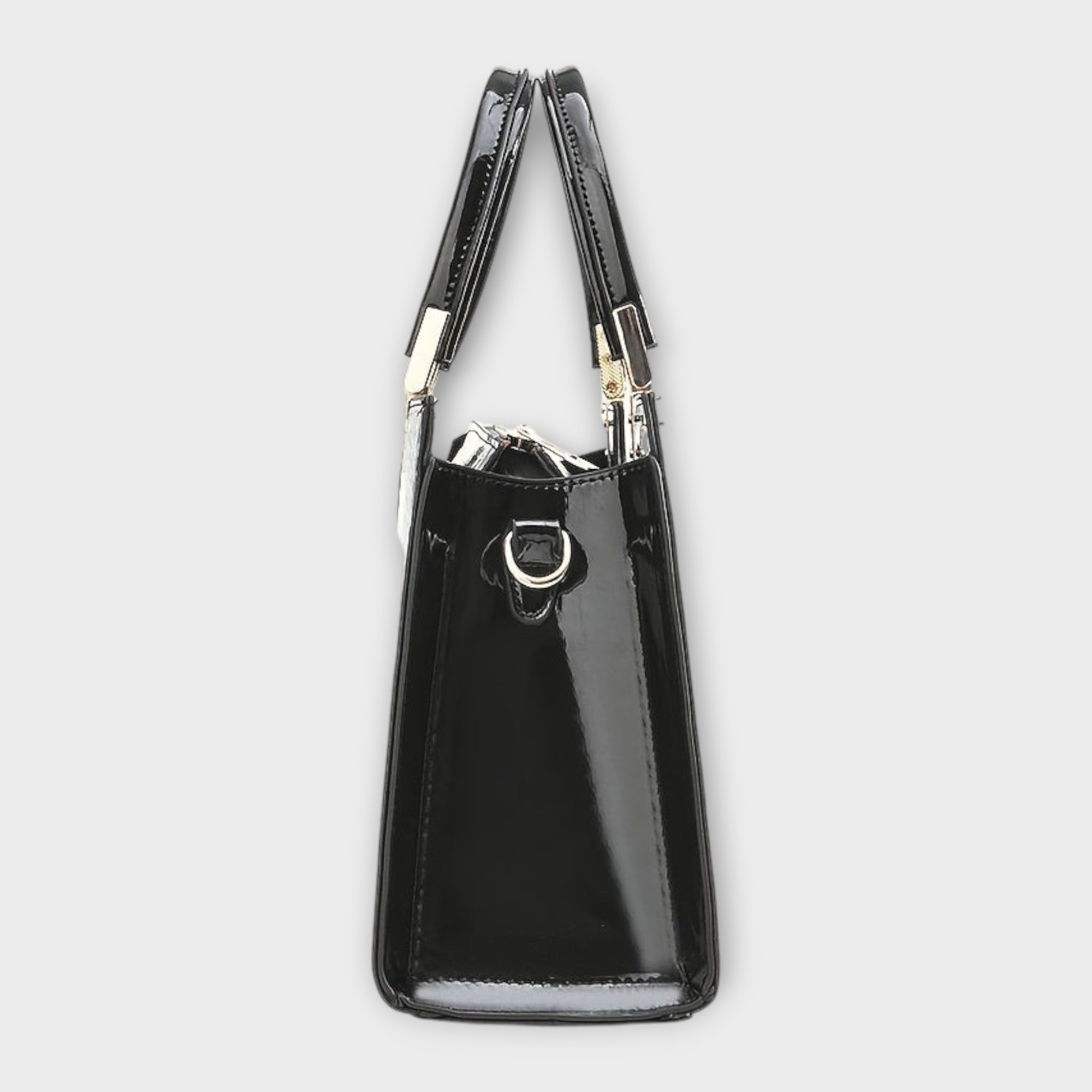 Erain - Borsa lucida in pelle di coccodrillo