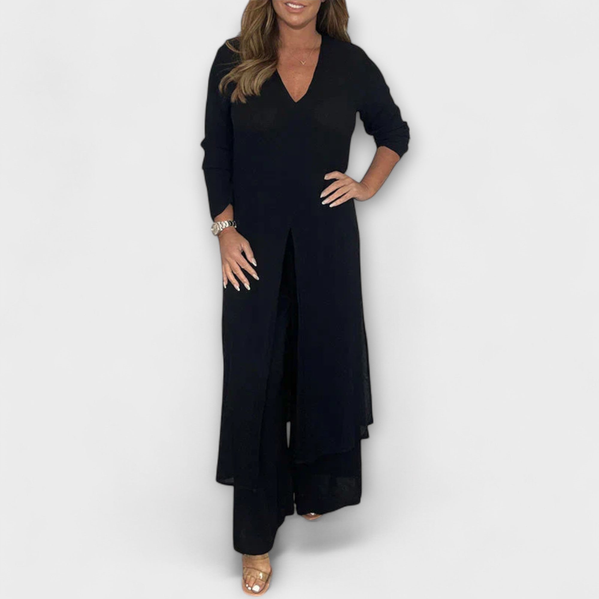 Abbigliamento elegante a tre pezzi per donne