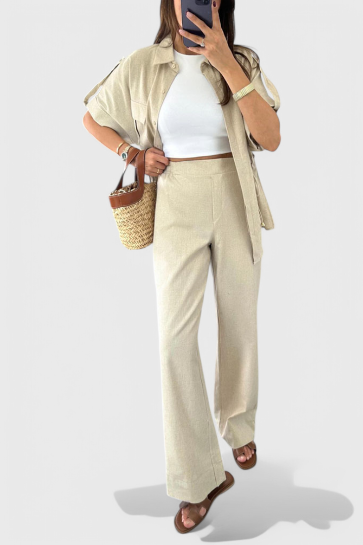 Lani Set Relax con Camicia e Pantaloni