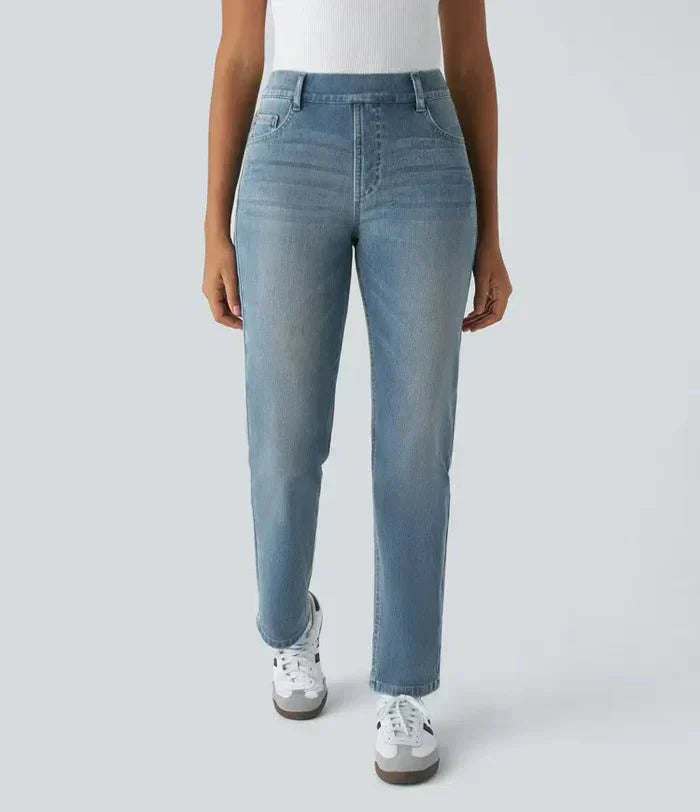 Pantaloni Elasticizzati e Comodi con Vita Alta