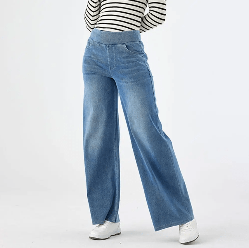 Pantaloni Comodi con Elastico in Vita