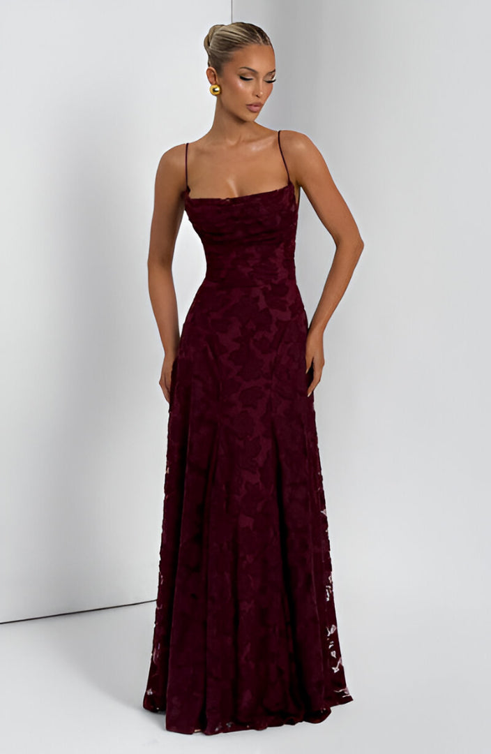 Francisa - Maxi Abito con Corsetto in Pizzo