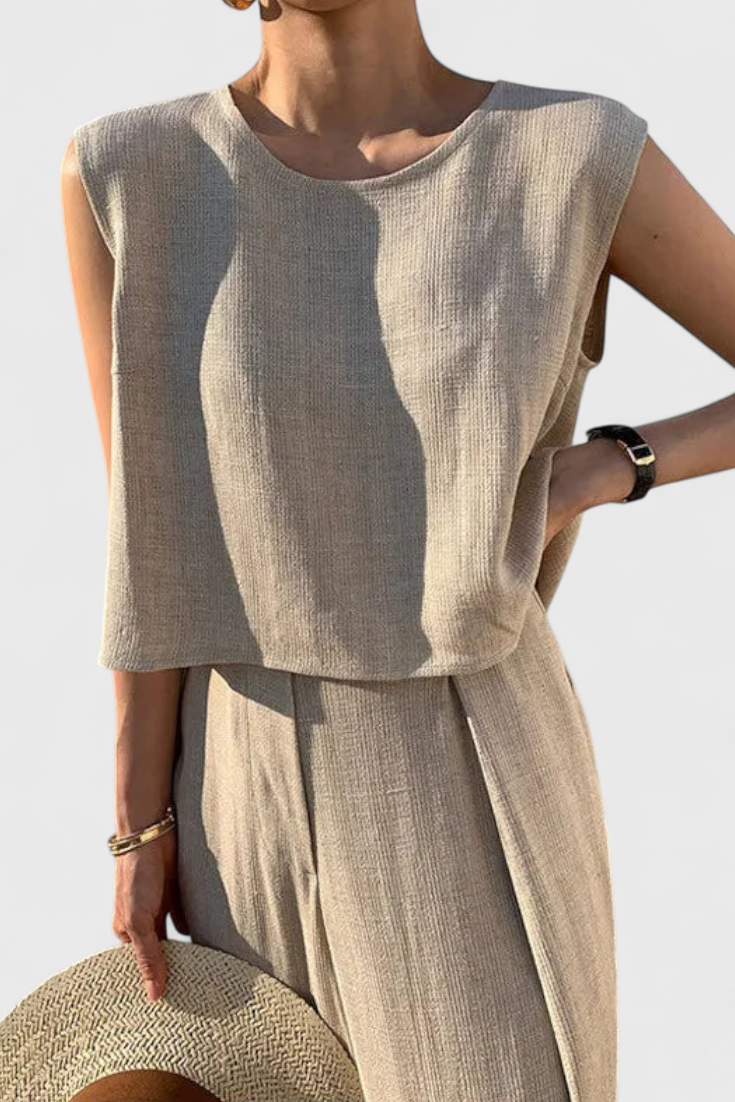 Lauren Set di Due Pezzi con Pantaloni Larghi