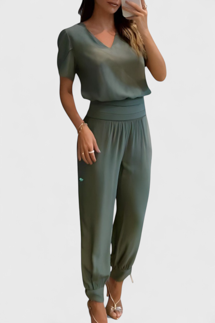 Cassandra Set con Blusa e Pantaloni