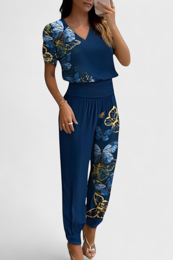 Cassandra Set con Blusa e Pantaloni