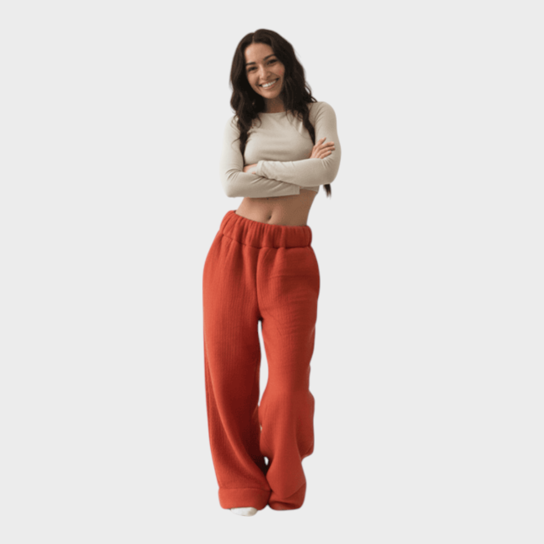 Kaleigh | Pantaloni Coperta Premium con Fodera Sherpa