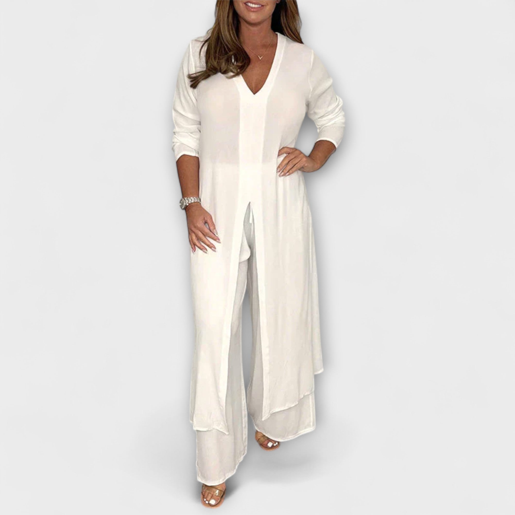 Abbigliamento elegante a tre pezzi per donne
