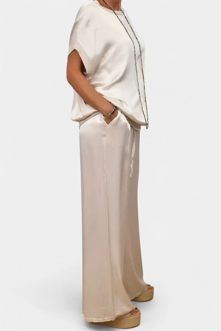 Blasa Set Primaverile a Due Pezzi con Stile Raffinato