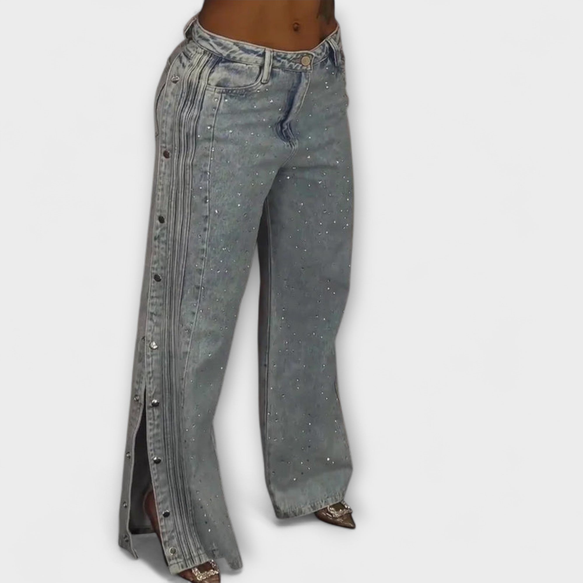 Nola - Jeans decorati con strass